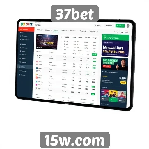 Análise da interface do usuário do site 37bet